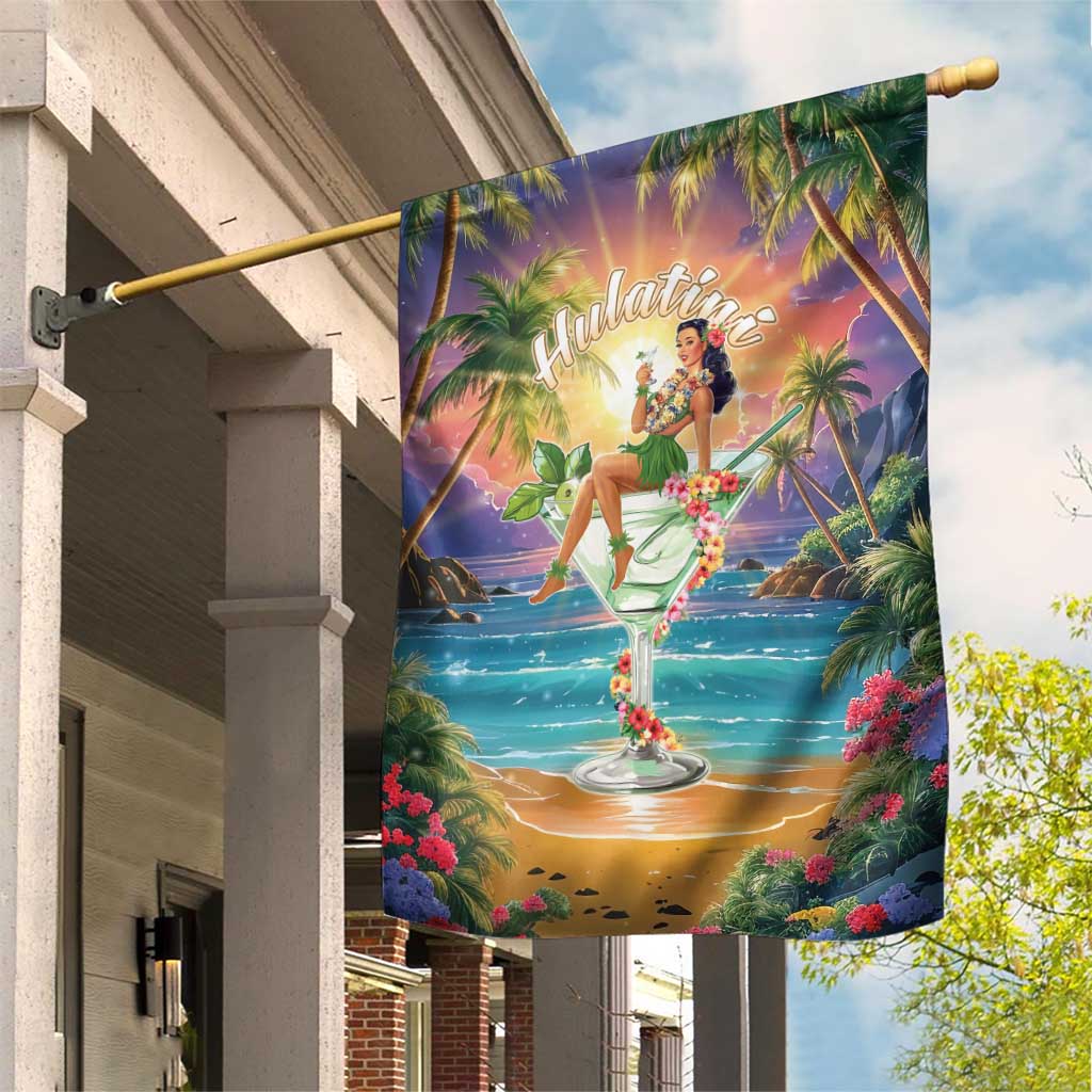 Aloha Hawaii Garden Flag Hula Martini Tropical Vibes LT05 House Flag Colorful - Polynesian Pride