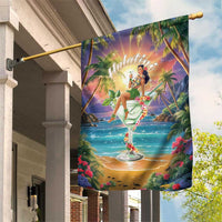 Aloha Hawaii Garden Flag Hula Martini Tropical Vibes LT05 House Flag Colorful - Polynesian Pride