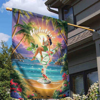 Aloha Hawaii Garden Flag Hula Martini Tropical Vibes LT05 - Polynesian Pride