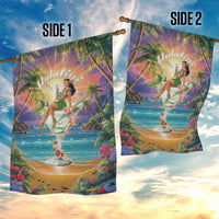Aloha Hawaii Garden Flag Hula Martini Tropical Vibes LT05 - Polynesian Pride