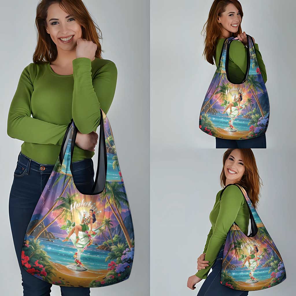 Aloha Hawaii Grocery Bag Hula Martini Tropical Vibes - Polynesian Pride
