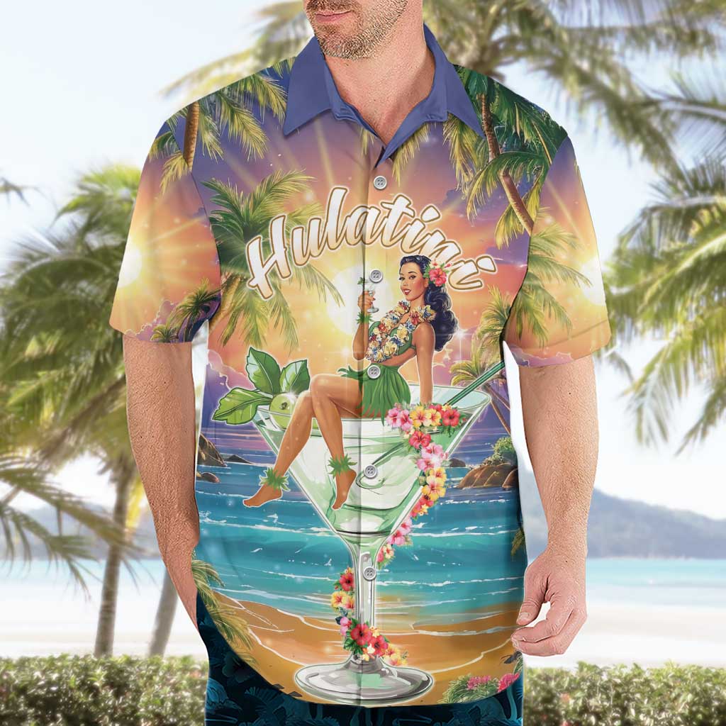 Aloha Hawaii Hawaiian Shirt Hula Martini Tropical Vibes LT05 - Polynesian Pride