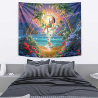 Aloha Hawaii Tapestry Hula Martini Tropical Vibes LT05 - Polynesian Pride