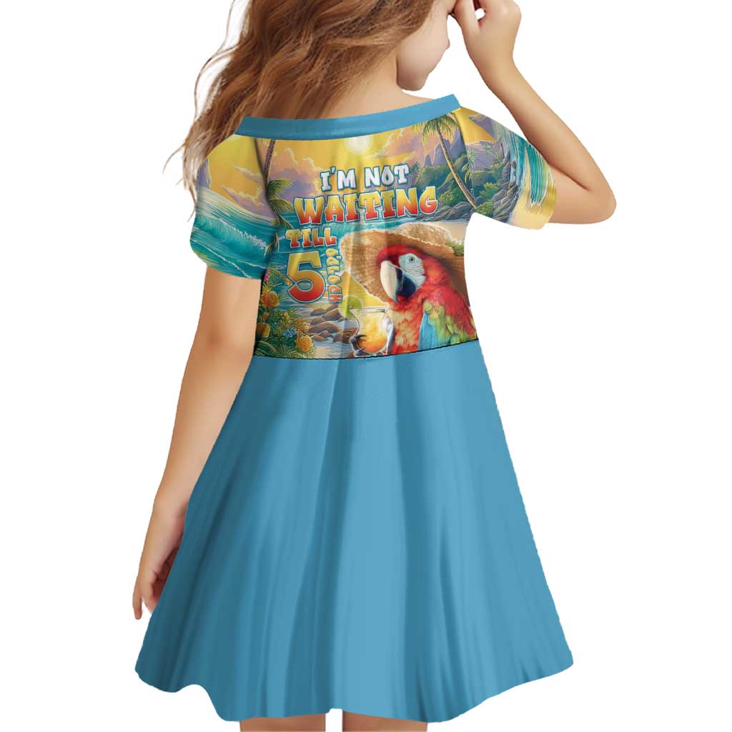 Hawaii Parrot Family Matching Summer Maxi Dress and Hawaiian Shirt Im Not Waiting Till 5 Oclock LT05 - Polynesian Pride