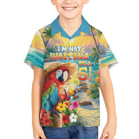 Hawaii Parrot Family Matching Summer Maxi Dress and Hawaiian Shirt Im Not Waiting Till 5 Oclock LT05 Son's Shirt Colorful - Polynesian Pride