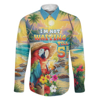 Hawaii Parrot Family Matching Tank Maxi Dress and Hawaiian Shirt Im Not Waiting Till 5 Oclock LT05 Dad's Shirt - Long Sleeve Colorful - Polynesian Pride