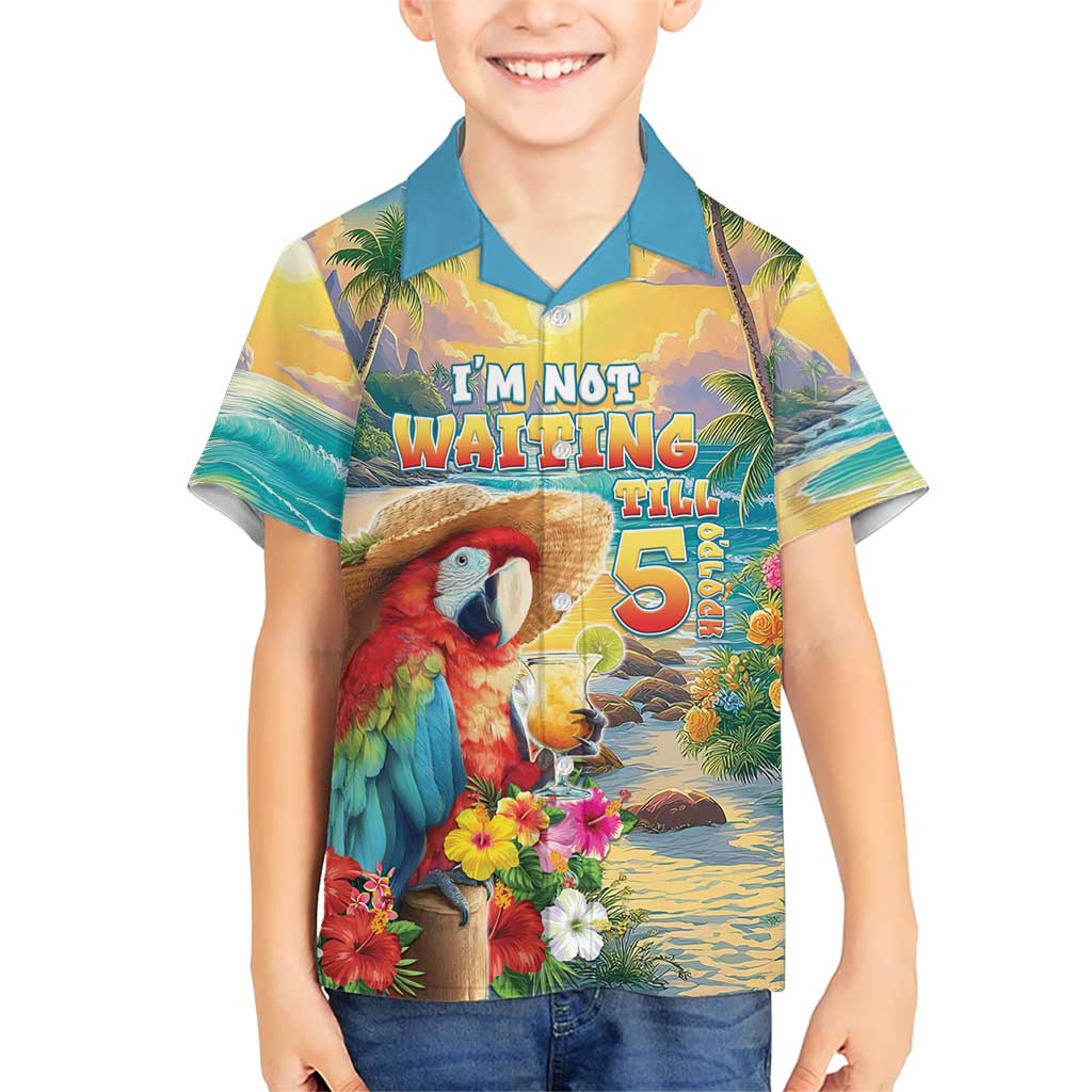 Hawaii Parrot Hawaiian Shirt Im Not Waiting Till 5 Oclock LT05 - Polynesian Pride