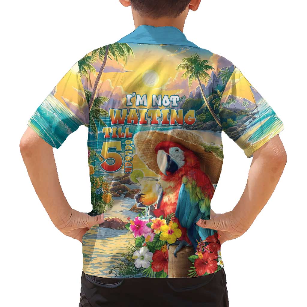 Hawaii Parrot Hawaiian Shirt Im Not Waiting Till 5 Oclock LT05 - Polynesian Pride