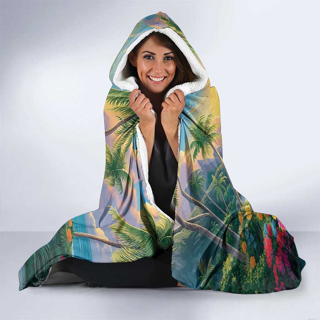 Hawaii Parrot Hooded Blanket Im Not Waiting Till 5 Oclock LT05 - Polynesian Pride
