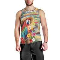 Hawaii Parrot Men Tank Top Im Not Waiting Till 5 Oclock LT05 - Polynesian Pride