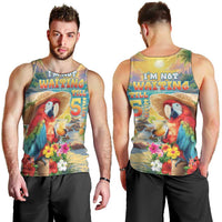 Hawaii Parrot Men Tank Top Im Not Waiting Till 5 Oclock LT05 - Polynesian Pride
