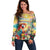 Hawaii Parrot Off Shoulder Sweater Im Not Waiting Till 5 Oclock - Polynesian Pride