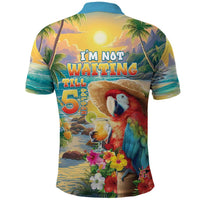 Hawaii Parrot Polo Shirt Im Not Waiting Till 5 Oclock
