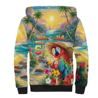 Hawaii Parrot Sherpa Hoodie Im Not Waiting Till 5 Oclock