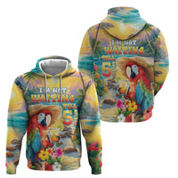 Hawaii Parrot Zip Hoodie Im Not Waiting Till 5 Oclock LT05 - Polynesian Pride