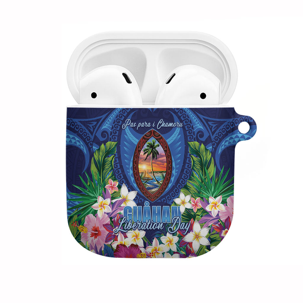 Guam Liberation Day AirPods Case Pas Para I Chamoru LT05 Navy - Polynesian Pride