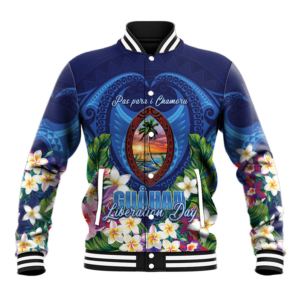 Guam Liberation Day Baseball Jacket Pas Para I Chamoru