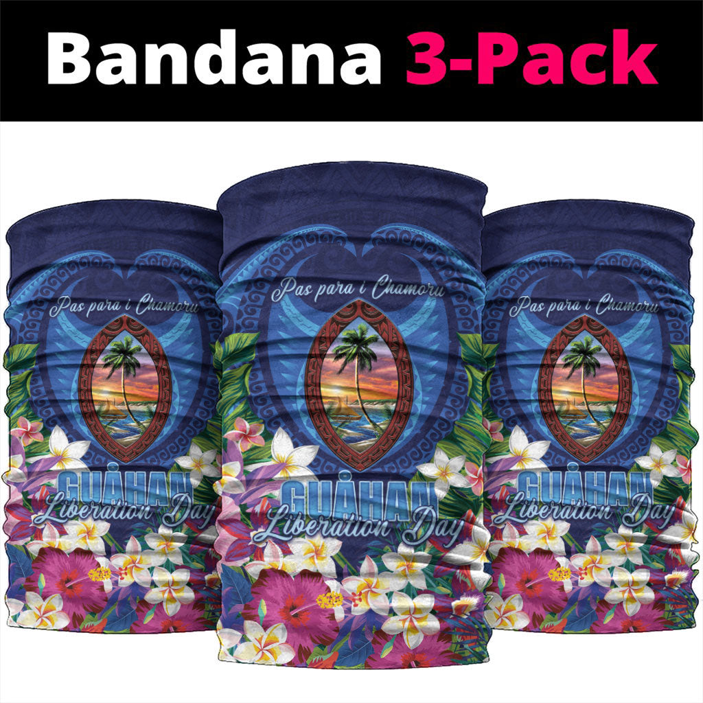 Guam Liberation Day Neck Gaiter Pas Para I Chamoru