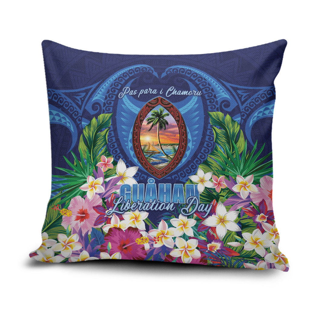 Guam Liberation Day Pillow Cover Pas Para I Chamoru LT05 Navy - Polynesian Pride