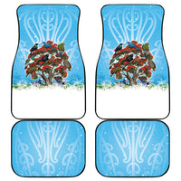 New Zealand Birds Christmas Car Mats Pohutukawa Xmas Tree