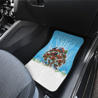 New Zealand Birds Christmas Car Mats Pohutukawa Xmas Tree