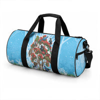 New Zealand Birds Christmas Duffle Bag Pohutukawa Xmas Tree LT05 - Polynesian Pride