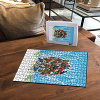 New Zealand Birds Christmas Puzzle Pohutukawa Xmas Tree