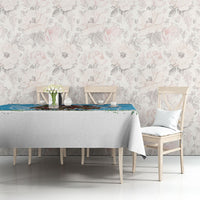 New Zealand Birds Christmas Tablecloth Pohutukawa Xmas Tree