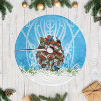 New Zealand Birds Christmas Tree Skirt Pohutukawa Xmas Tree LT05 Casual Blue - Polynesian Pride