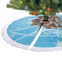 New Zealand Birds Christmas Tree Skirt Pohutukawa Xmas Tree LT05 - Polynesian Pride