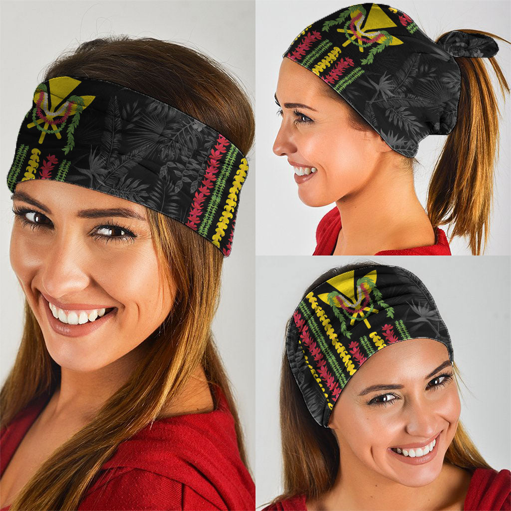 Hawaii Lei Kanaka Maoli Flag Neck Gaiter Tropical Vibes