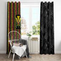 Hawaii Lei Kanaka Maoli Flag Window Curtain Tropical Vibes