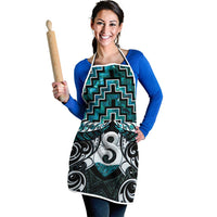 New Zealand Maori Apron Poutama Pikorua - Single Twist Paua Shell LT05 - Polynesian Pride