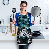 New Zealand Maori Apron Poutama Pikorua - Single Twist Paua Shell LT05 - Polynesian Pride