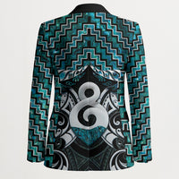 New Zealand Maori Blazer Poutama Pikorua - Single Twist Paua Shell LT05 - Polynesian Pride