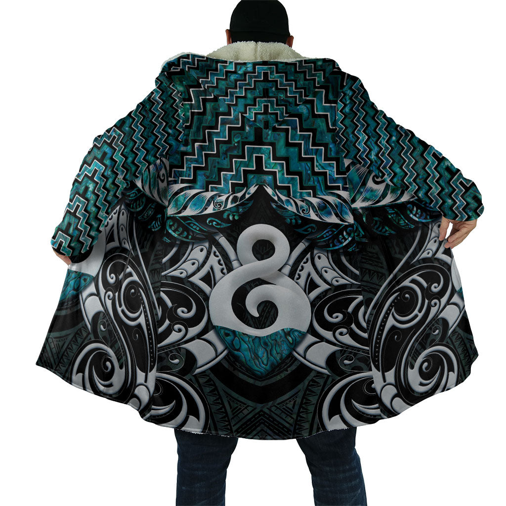 New Zealand Maori Cloak Poutama Pikorua - Single Twist Paua Shell LT05 - Polynesian Pride