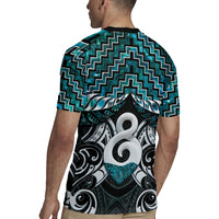 New Zealand Maori Rugby Jersey Poutama Pikorua - Single Twist Paua Shell LT05 - Polynesian Pride