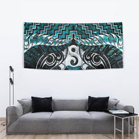 New Zealand Maori Tapestry Poutama Pikorua - Single Twist Paua Shell LT05 - Polynesian Pride