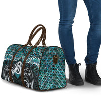 New Zealand Maori Travel Bag Poutama Pikorua - Single Twist Paua Shell LT05 - Polynesian Pride