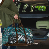 New Zealand Maori Travel Bag Poutama Pikorua - Single Twist Paua Shell LT05 - Polynesian Pride