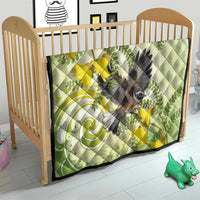 New Zealand Piwakawaka Fantail Bird Quilt With Kowhai Flowers LT05 - Polynesian Pride