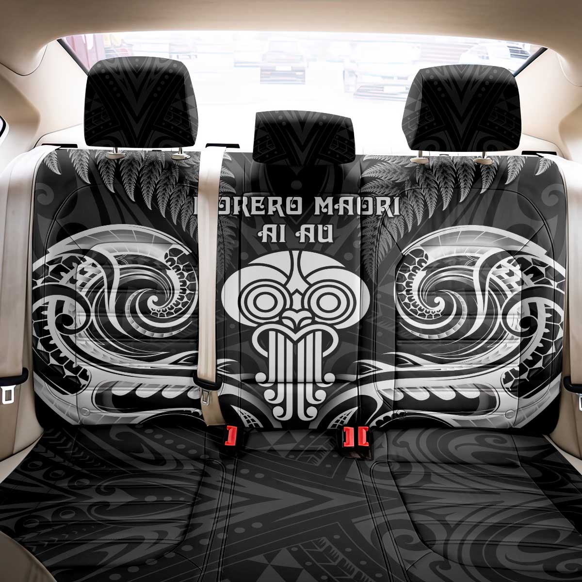 New Zealand Te Reo Maori Back Car Seat Cover Korero Maori Ai Au LT05 - Polynesian Pride
