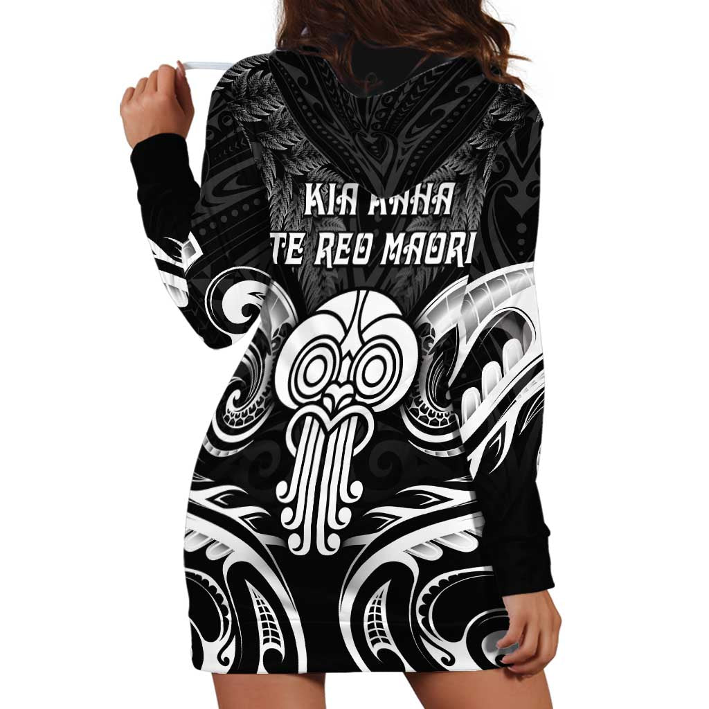 New Zealand Te Reo Maori Hoodie Dress Korero Maori Ai Au LT05 - Polynesian Pride
