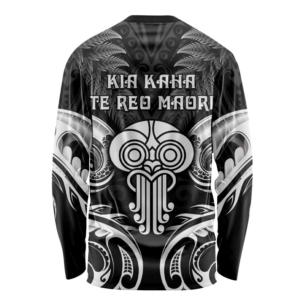 New Zealand Te Reo Maori Long Sleeve Shirt Korero Maori Ai Au LT05 - Polynesian Pride