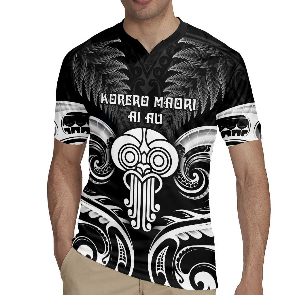 New Zealand Te Reo Maori Rugby Jersey Korero Maori Ai Au LT05 - Polynesian Pride