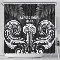 New Zealand Te Reo Maori Shower Curtain Korero Maori Ai Au LT05 - Polynesian Pride