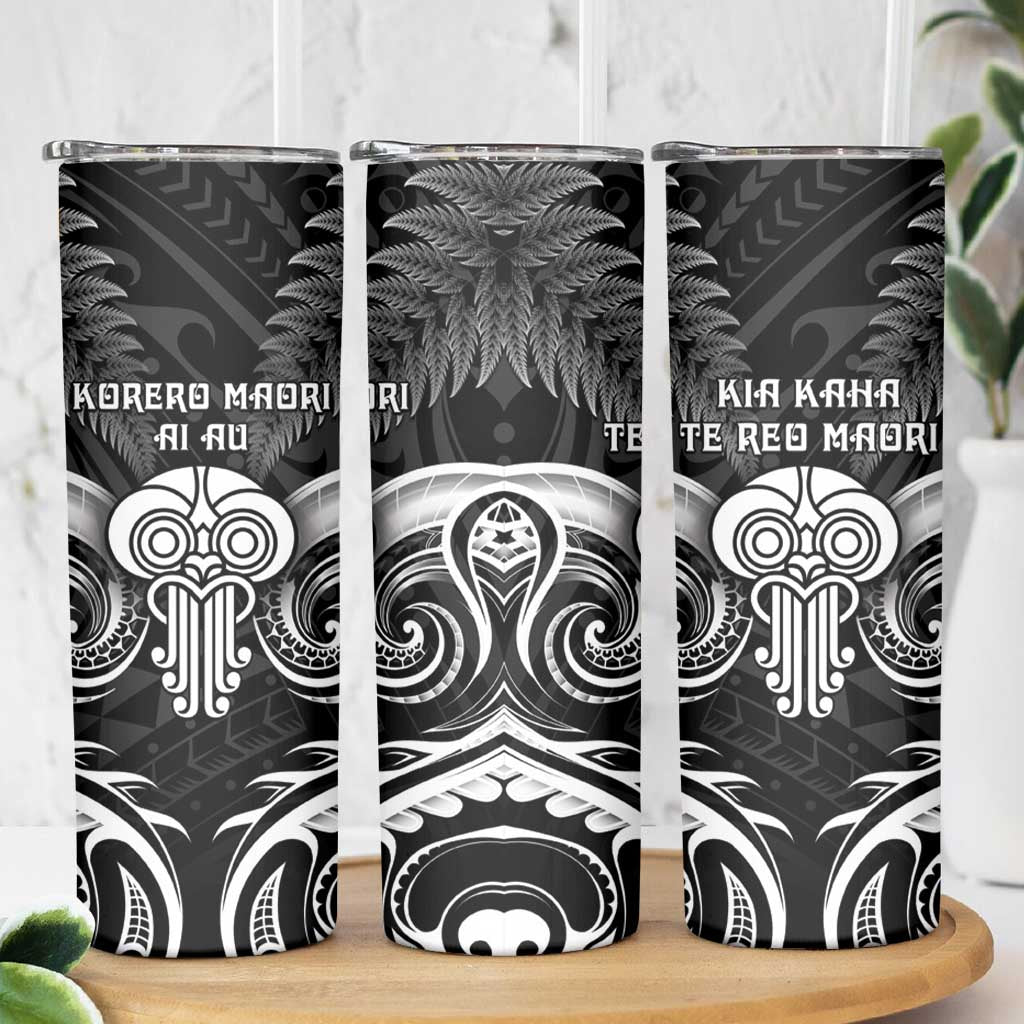 New Zealand Te Reo Maori Skinny Tumbler Korero Maori Ai Au LT05 - Polynesian Pride