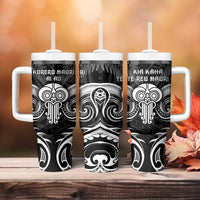 New Zealand Te Reo Maori Tumbler With Handle Korero Maori Ai Au LT05 - Polynesian Pride