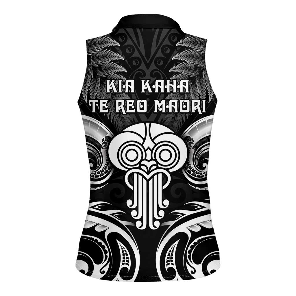 New Zealand Te Reo Maori Women Sleeveless Polo Shirt Korero Maori Ai Au LT05 - Polynesian Pride