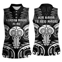 New Zealand Te Reo Maori Women Sleeveless Polo Shirt Korero Maori Ai Au LT05 - Polynesian Pride